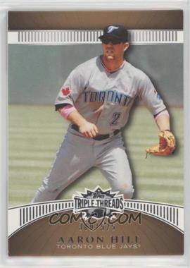 2010 Topps Triple Threads - [Base] - Sepia #110 - Aaron Hill /525