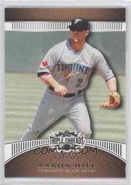 2010 Topps Triple Threads - [Base] - Sepia #110 - Aaron Hill /525