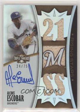 2010 Topps Triple Threads - [Base] - Sepia #135 - Rising Stars - Alcides Escobar /75