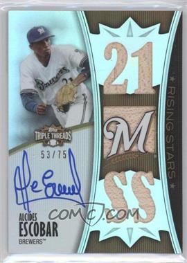 2010 Topps Triple Threads - [Base] - Sepia #135 - Rising Stars - Alcides Escobar /75