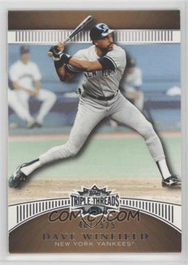 2010 Topps Triple Threads - [Base] - Sepia #46 - Dave Winfield /525