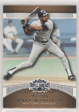 2010 Topps Triple Threads - [Base] - Sepia #46 - Dave Winfield /525