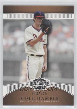 2010 Topps Triple Threads - [Base] - Sepia #52 - Cole Hamels /525