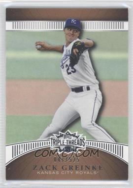 2010 Topps Triple Threads - [Base] - Sepia #68 - Zack Greinke /525