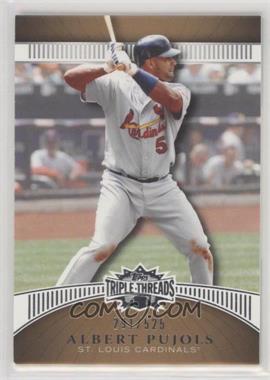 2010 Topps Triple Threads - [Base] - Sepia #7 - Albert Pujols /525