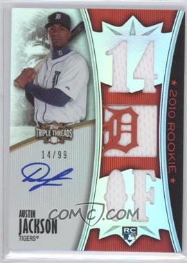 2010 Topps Triple Threads - [Base] #140 - Rising Stars - Austin Jackson /99