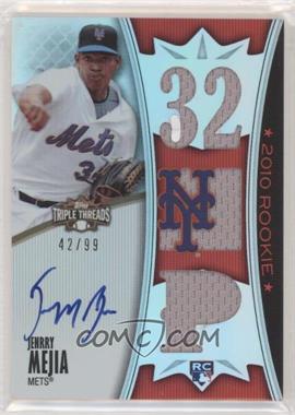 2010 Topps Triple Threads - [Base] #162 - Rising Stars - Jenrry Mejia /99 [EX to NM]