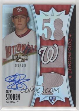 2010 Topps Triple Threads - [Base] #166 - Rising Stars - Drew Storen /99