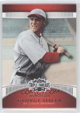 2010 Topps Triple Threads - [Base] #99 - George Sisler /1350