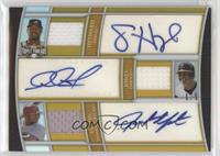 Jason Heyward, Adam Jones, Justin Upton #/9