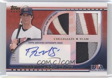 2010 Topps USA Baseball Team - Autograph Relics - Patches #USAAR-AM - Andrew Maggi /50