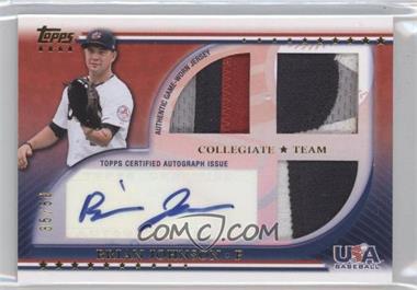 2010 Topps USA Baseball Team - Autograph Relics - Patches #USAAR-BJ - Brian Johnson /50