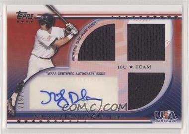 2010 Topps USA Baseball Team - Autograph Relics #USAAR-ND - Nicky Delmonico /219