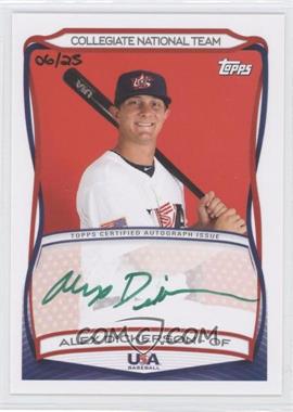 2010 Topps USA Baseball Team - Autographs - Green Ink #A-25 - Alex Dickerson /25