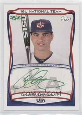 2010 Topps USA Baseball Team - Autographs - Green Ink #A-TBD.6 - Chris Chinea /25
