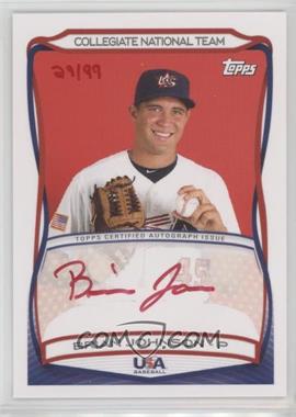 2010 Topps USA Baseball Team - Autographs - Red Ink #A-29 - Brian Johnson /99