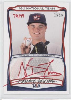2010 Topps USA Baseball Team - Autographs - Red Ink #A-TBD.19 - Nick Travieso /99