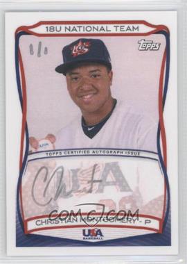 2010 Topps USA Baseball Team - Autographs - Silver Ink #A-6 - Christian Montgomery /1