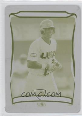 2010 Topps USA Baseball Team - [Base] - Printing Plate Yellow #USA-3 - Nicky Delmonico /1