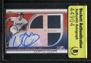2010 Topps USA Baseball Team - Relics #USAR-TW - Tony Wolters [BAS Authentic]