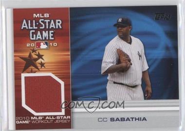 2010 Topps Update Series - All-Star Stitches Relics #AS-CCS - CC Sabathia