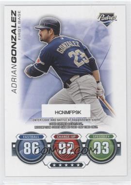 2010 Topps Update Series - Attax Code Cards #_ADGO - Adrian Gonzalez