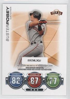2010 Topps Update Series - Attax Code Cards #_BUPO - Buster Posey