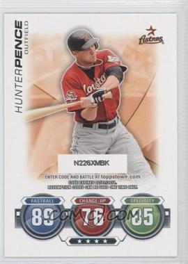 2010 Topps Update Series - Attax Code Cards #_HUPE - Hunter Pence