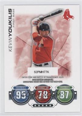 2010 Topps Update Series - Attax Code Cards #_KEYO - Kevin Youkilis