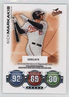 2010 Topps Update Series - Attax Code Cards #_NIMA - Nick Markakis