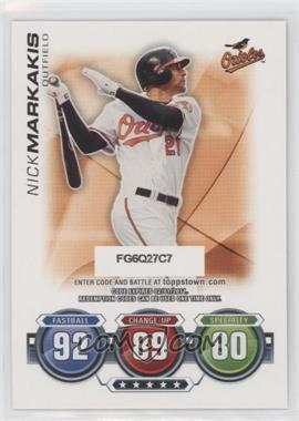 2010 Topps Update Series - Attax Code Cards #_NIMA - Nick Markakis