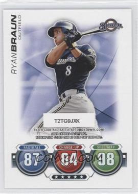 2010 Topps Update Series - Attax Code Cards #_RYBR - Ryan Braun