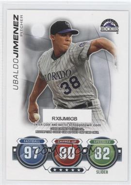 2010 Topps Update Series - Attax Code Cards #_UBJI - Ubaldo Jimenez