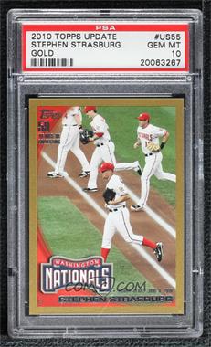 2010 Topps Update Series - [Base] - Gold #US-55 - Rookie Debut - Stephen Strasburg /2010 [PSA 10 GEM MT]