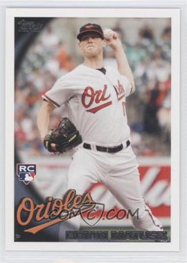 2010 Topps Update Series - [Base] #US-185.1 - Brian Matusz