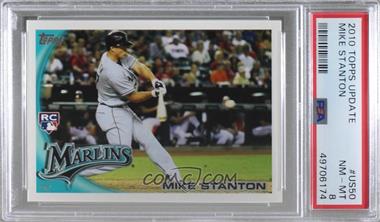 2010 Topps Update Series - [Base] #US-50.1 - Mike Stanton (Called Mike on Card) [PSA 8 NM‑MT]