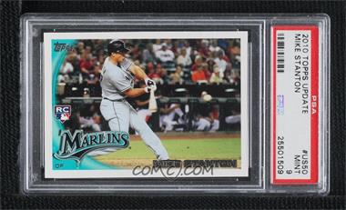 2010 Topps Update Series - [Base] #US-50.1 - Mike Stanton (Called Mike on Card) [PSA 9 MINT]