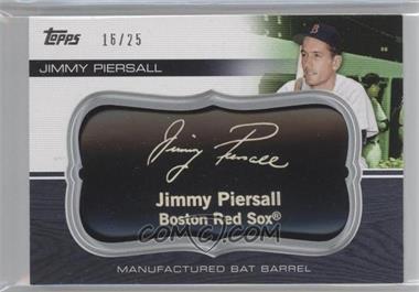 2010 Topps Update Series - Manufactured Bat Barrels - Black #MBB-122 - Jim Piersall /25