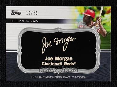 2010 Topps Update Series - Manufactured Bat Barrels - Black #MBB-142 - Joe Morgan /25