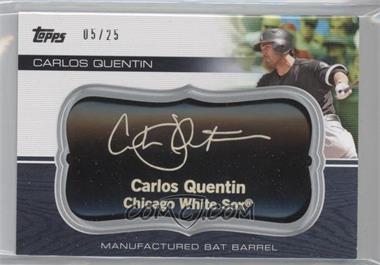 2010 Topps Update Series - Manufactured Bat Barrels - Black #MBB-76 - Carlos Quentin /25