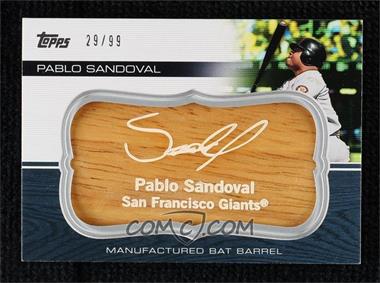 2010 Topps Update Series - Manufactured Bat Barrels #MBB-34 - Pablo Sandoval /99