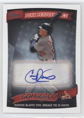 2010 Topps Update Series - Peak Performance Autographs #PPA-CR - Colby Rasmus