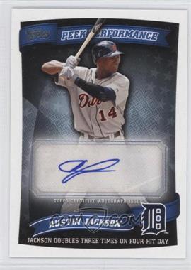 2010 Topps Update Series - Peek Performance Rookie Autographs #PPA-AJ - Austin Jackson