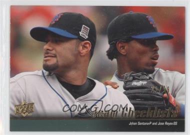 2010 Upper Deck - [Base] - Gold #588 - Johan Santana, Jose Reyes (New York Mets Team Checklist) /99