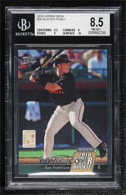 2010 Upper Deck - [Base] #28 - Buster Posey [BGS 8.5 NM‑MT+]