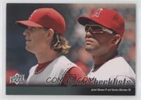 Jered Weaver, Kendry Morales (Los Angeles Angels of Anaheim Team Checklist)