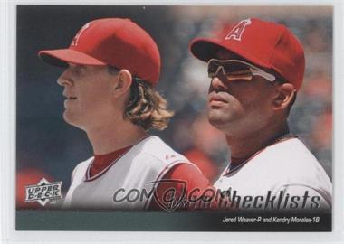 2010 Upper Deck - [Base] #584 - Jered Weaver, Kendry Morales (Los Angeles Angels of Anaheim Team Checklist)