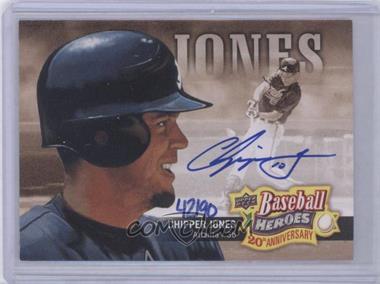 2010 Upper Deck - Baseball Heroes 20th Anniversary Art - Autographs #BHA-10 - Chipper Jones /90