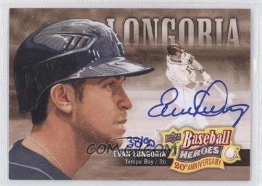 2010 Upper Deck - Baseball Heroes 20th Anniversary Art - Autographs #BHA-3 - Evan Longoria /90