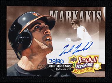 2010 Upper Deck - Baseball Heroes 20th Anniversary Art - Autographs #BHA-7 - Nick Markakis /90